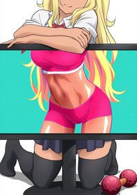Промо-арт аниме «Насколько тяжёлые гантели ты сможешь поднять?»