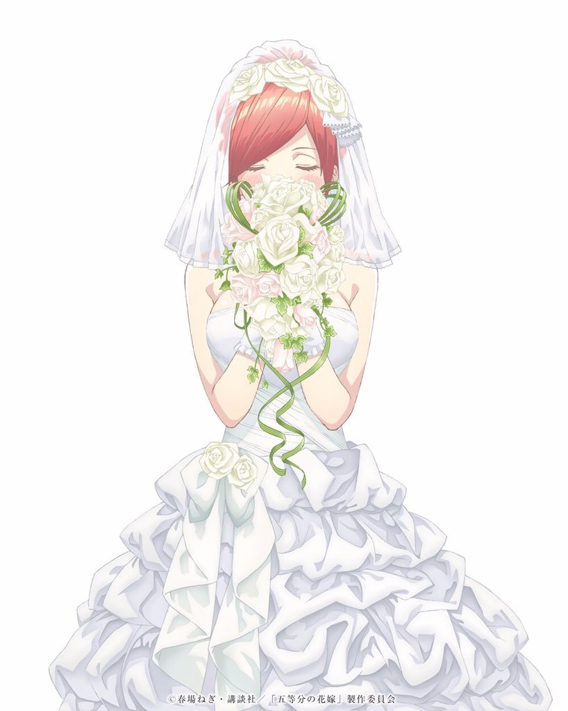 Ицуки Накано в свадебном платье