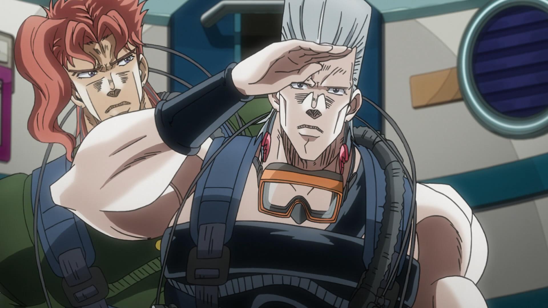 Kakyoin and polnareff handshake