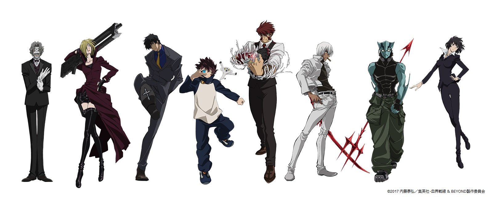 Страж барьера. Аниме Kekkai Sensen Beyond. Blood Blockade Battlefront. Blood Blockade Battlefront аниме. Фронт кровавой блокады кадры.