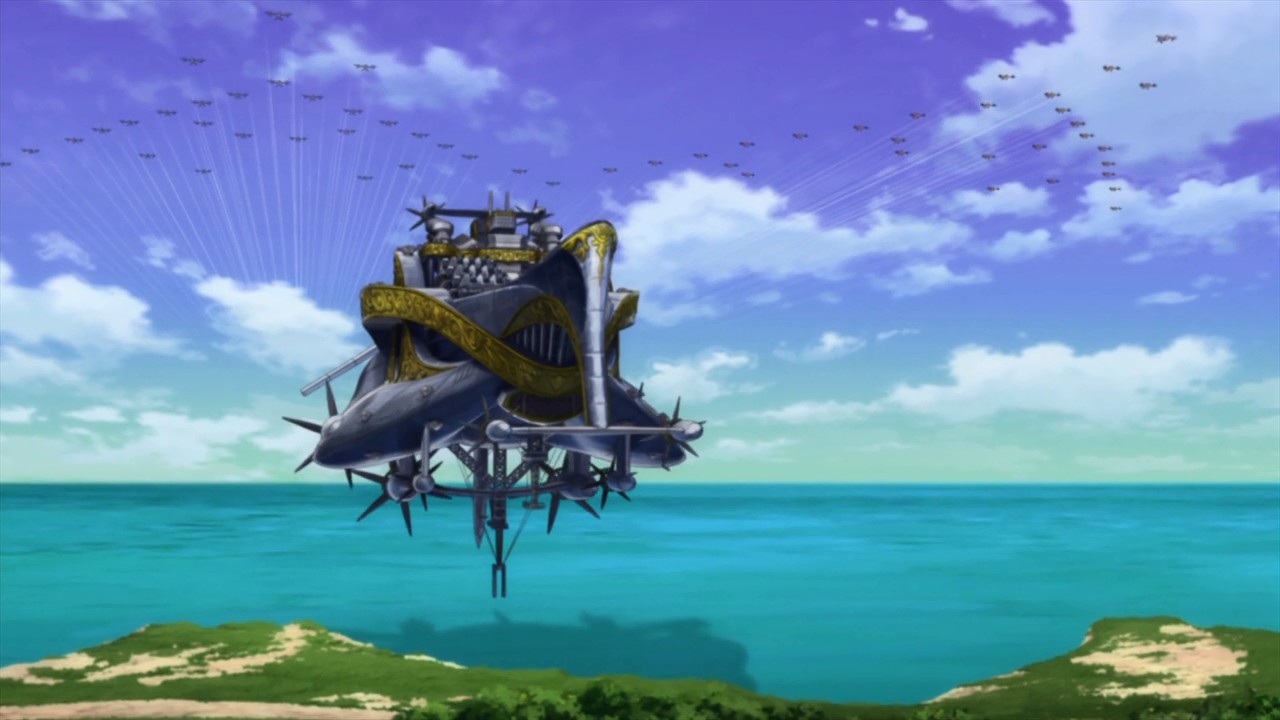 Летающие корабли из аниме