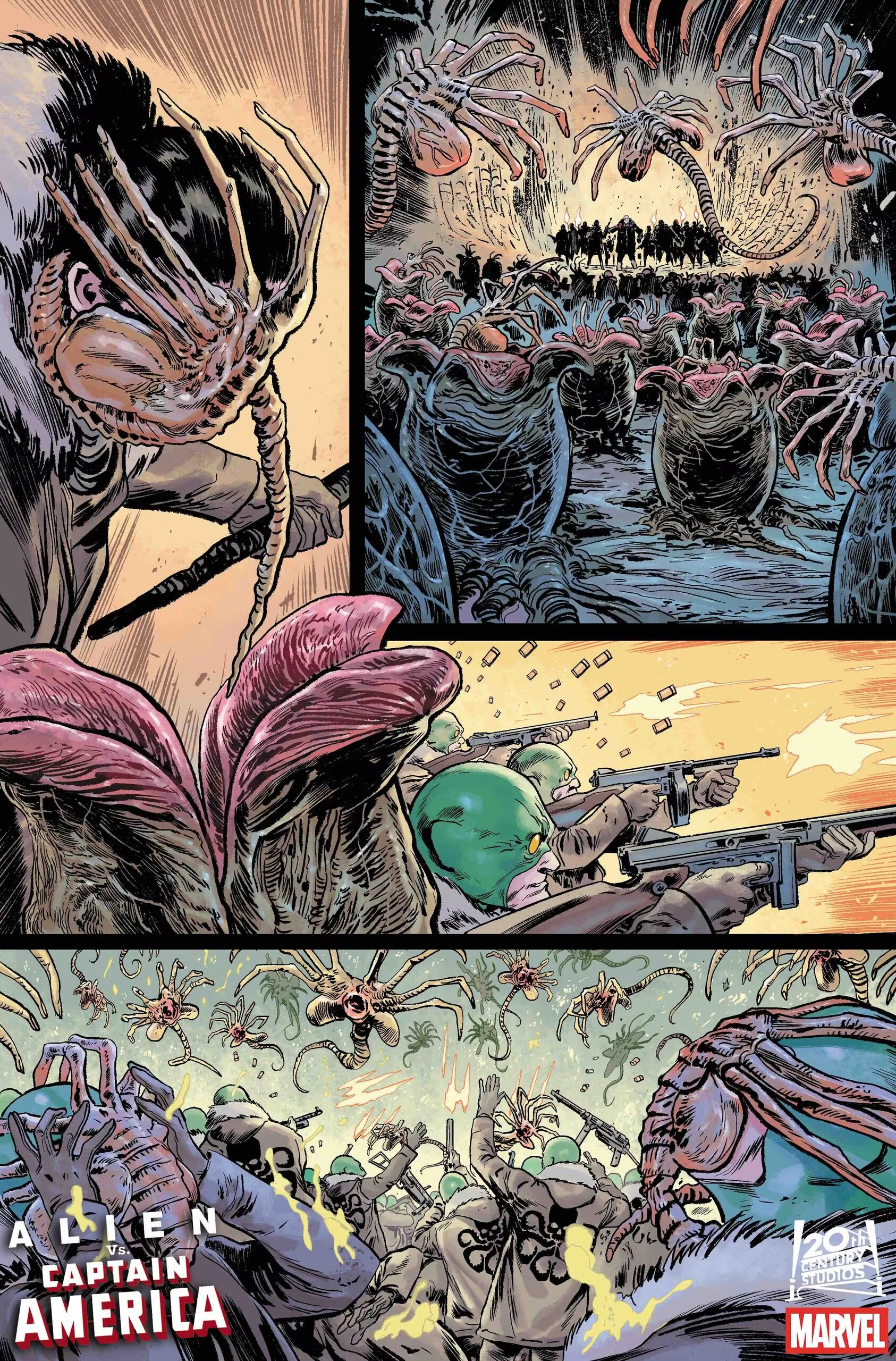 Чужой против Капитана Америки, кадр № 2