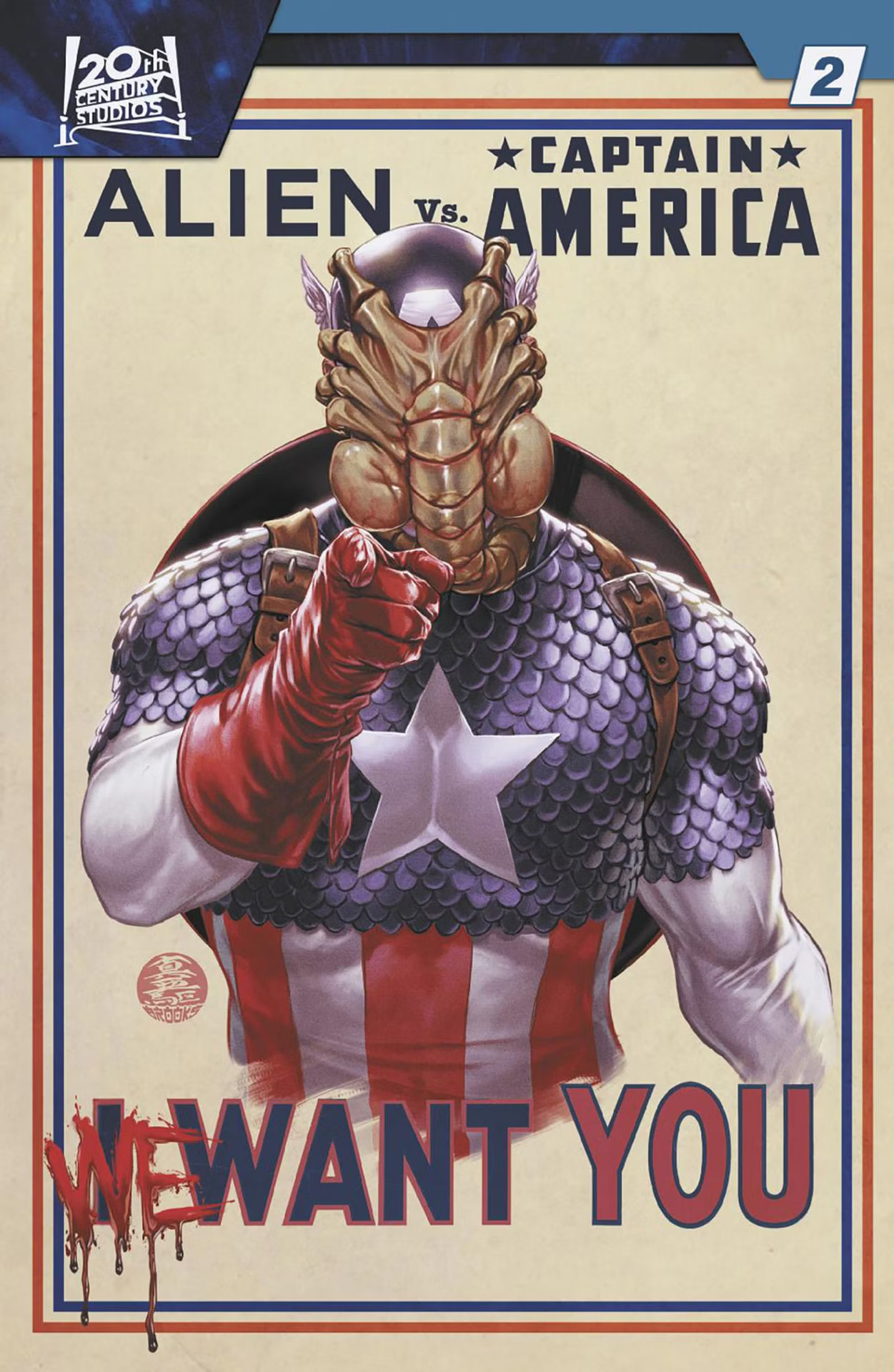 Чужой против Капитана Америки, постер № 6