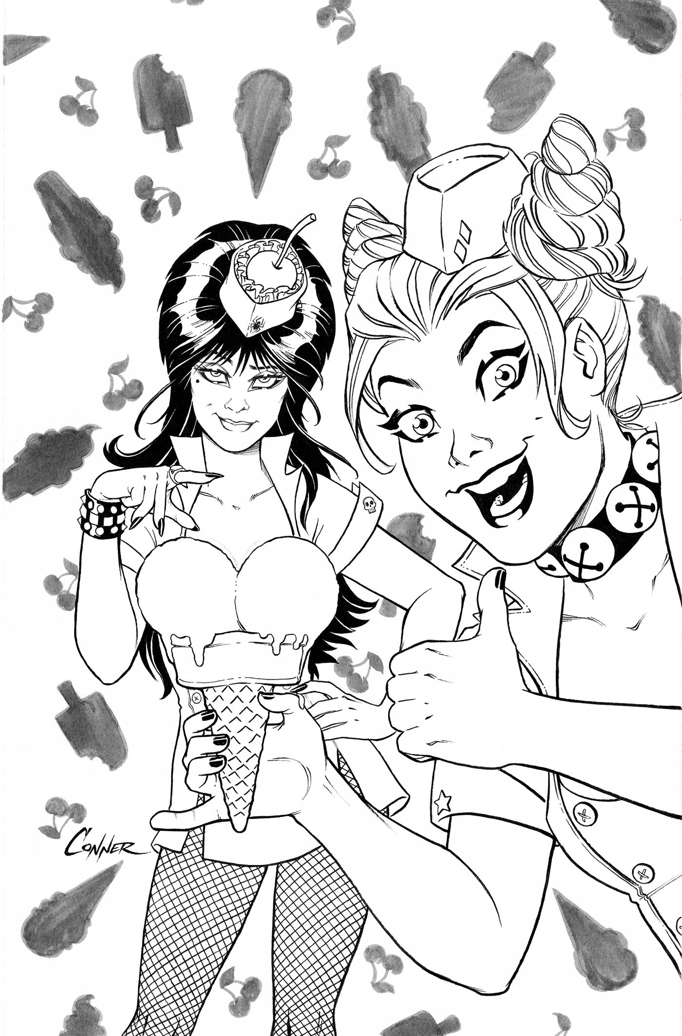 Харли Квинн и Эльвира, постер № 10