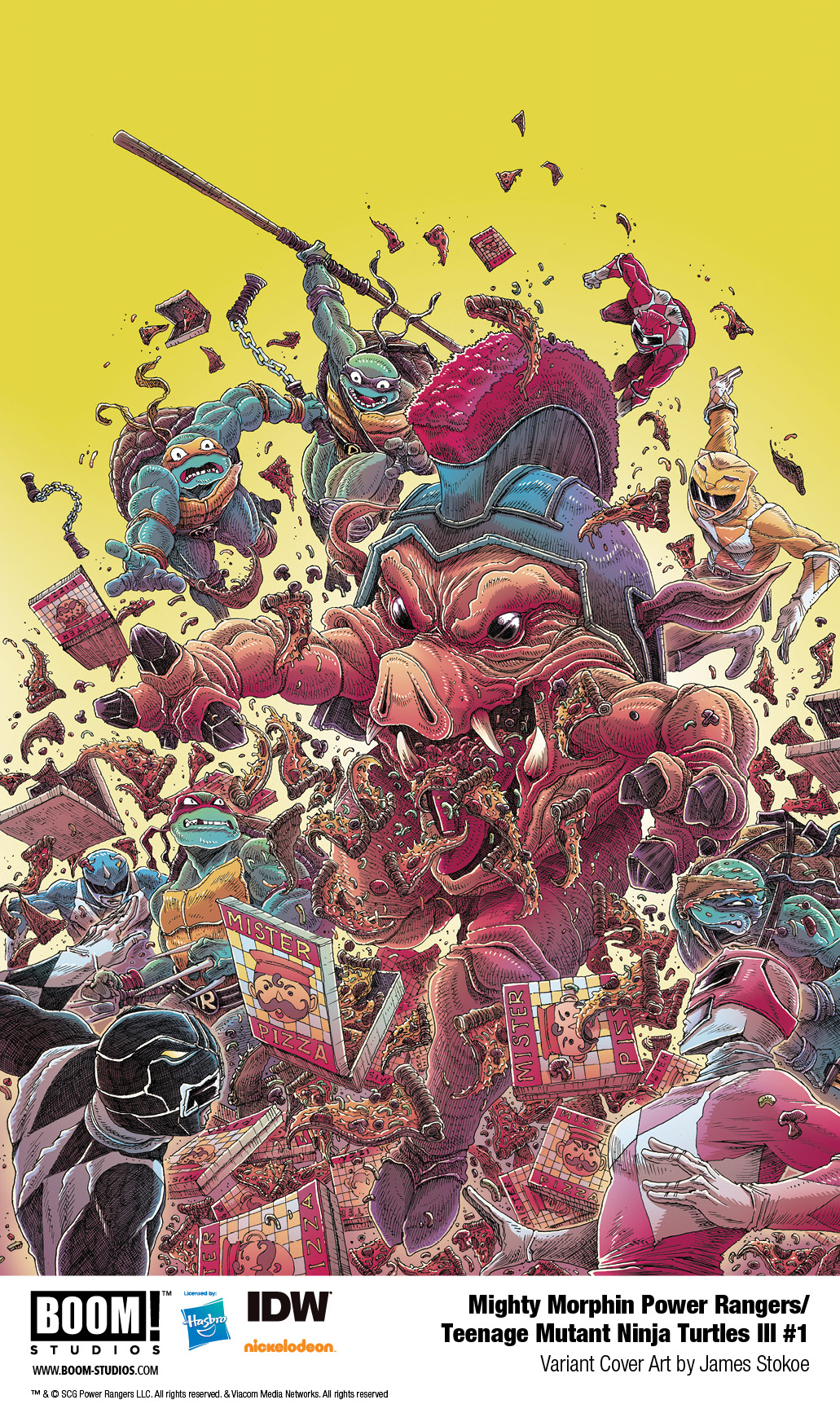 Могучие Рейнджеры Морферы Силы и Подростки Мутанты Ниндзя Черепашки III, постер № 4