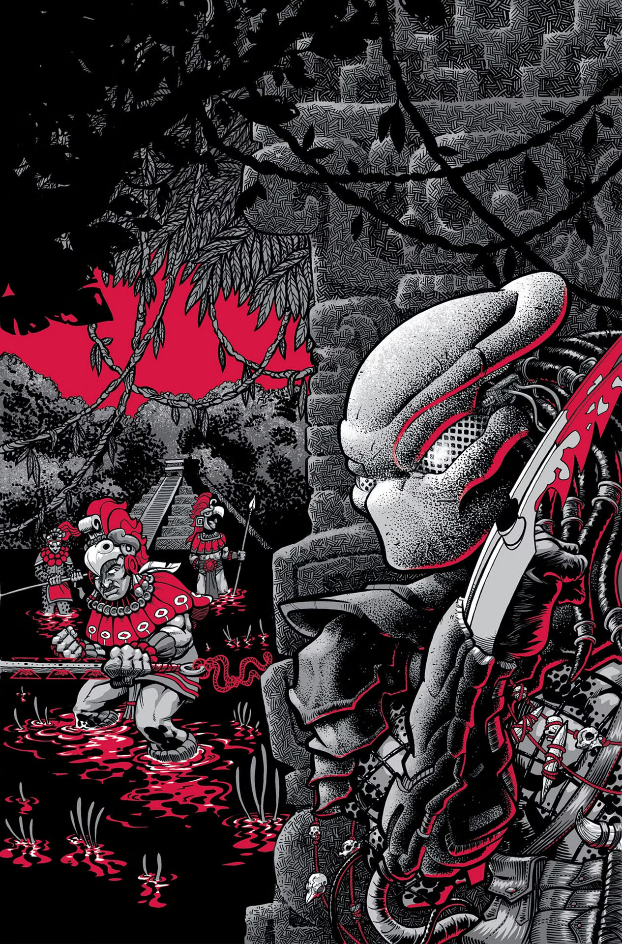 Хищник: Чёрный, белый и кровавый, постер № 5