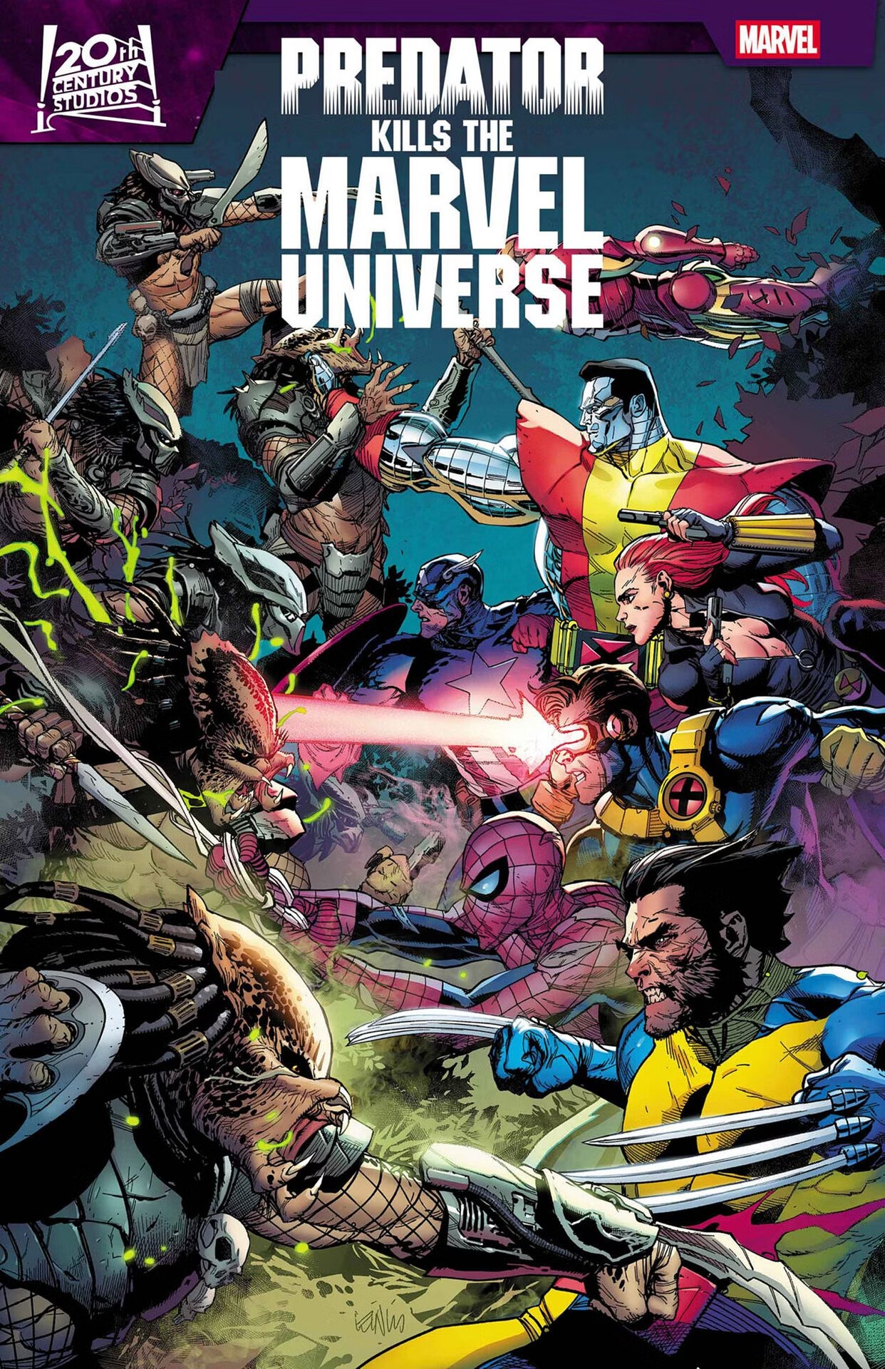 Хищник убивает вселенную Marvel, постер № 12