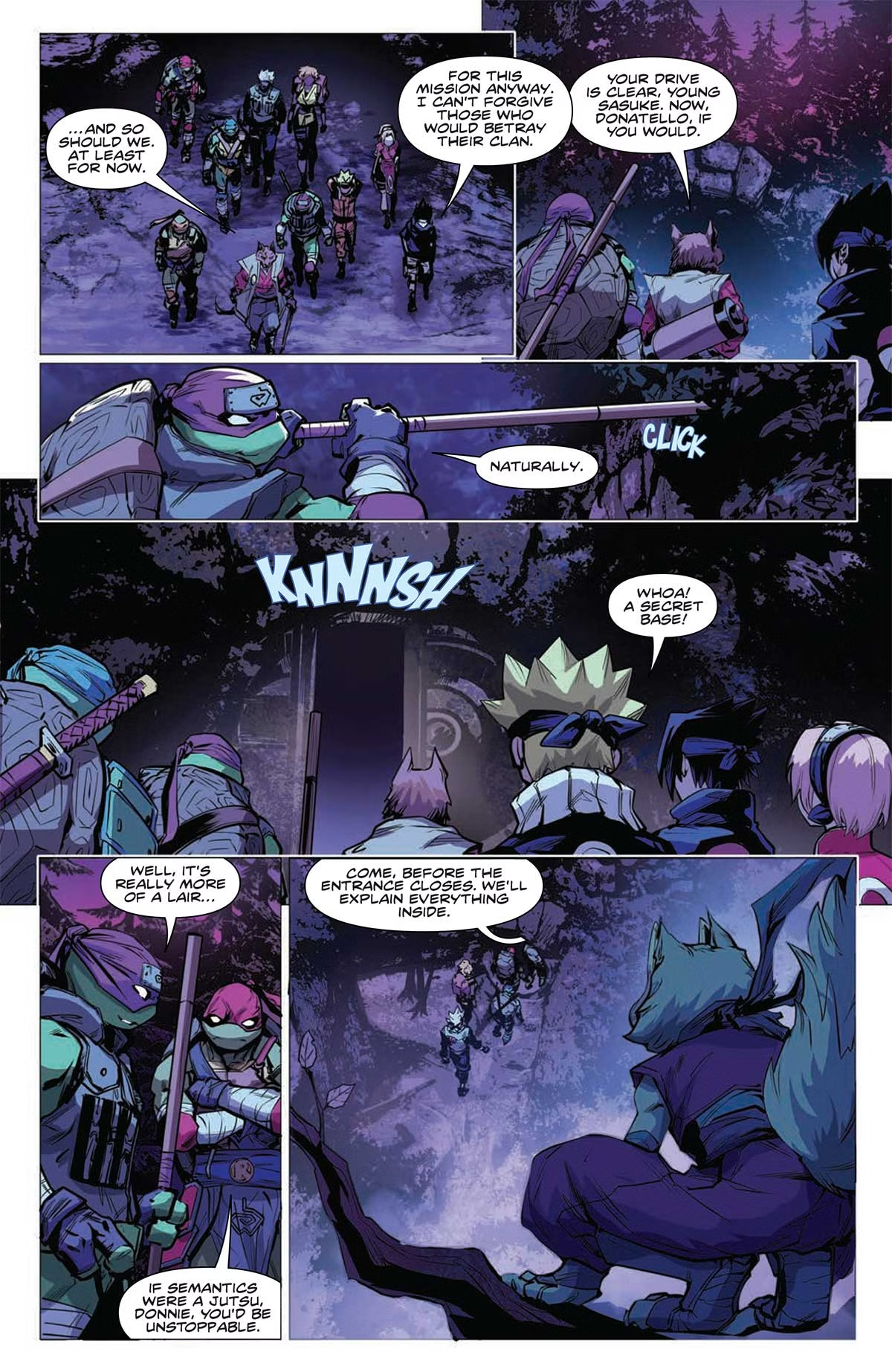 Подростки Мутанты Ниндзя Черепашки и Наруто, кадр № 10