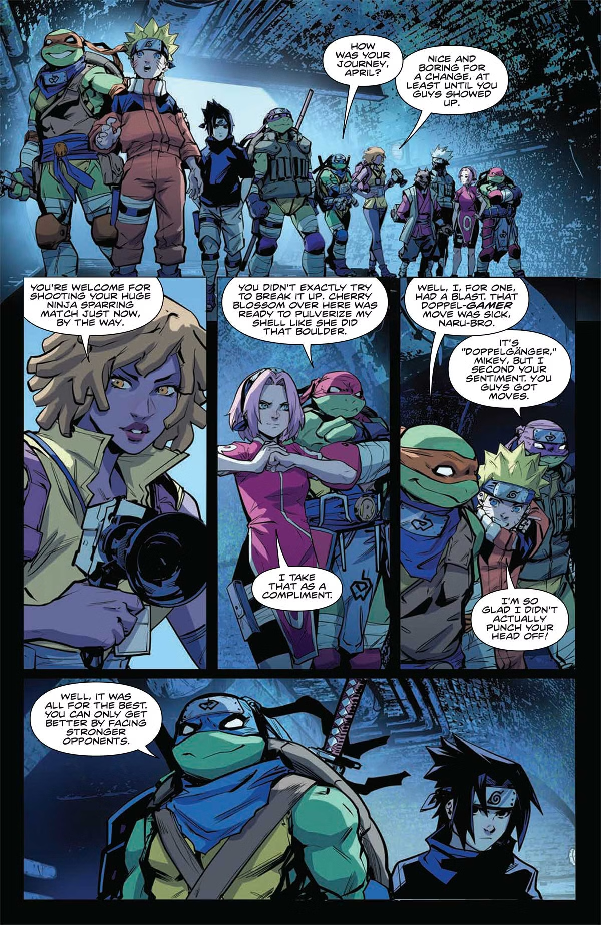 Подростки Мутанты Ниндзя Черепашки и Наруто, кадр № 11