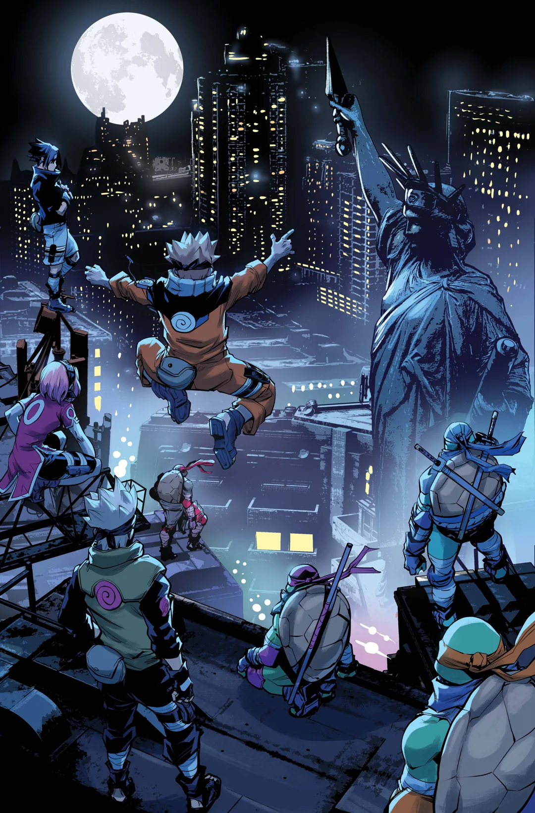 Подростки Мутанты Ниндзя Черепашки и Наруто, кадр № 12