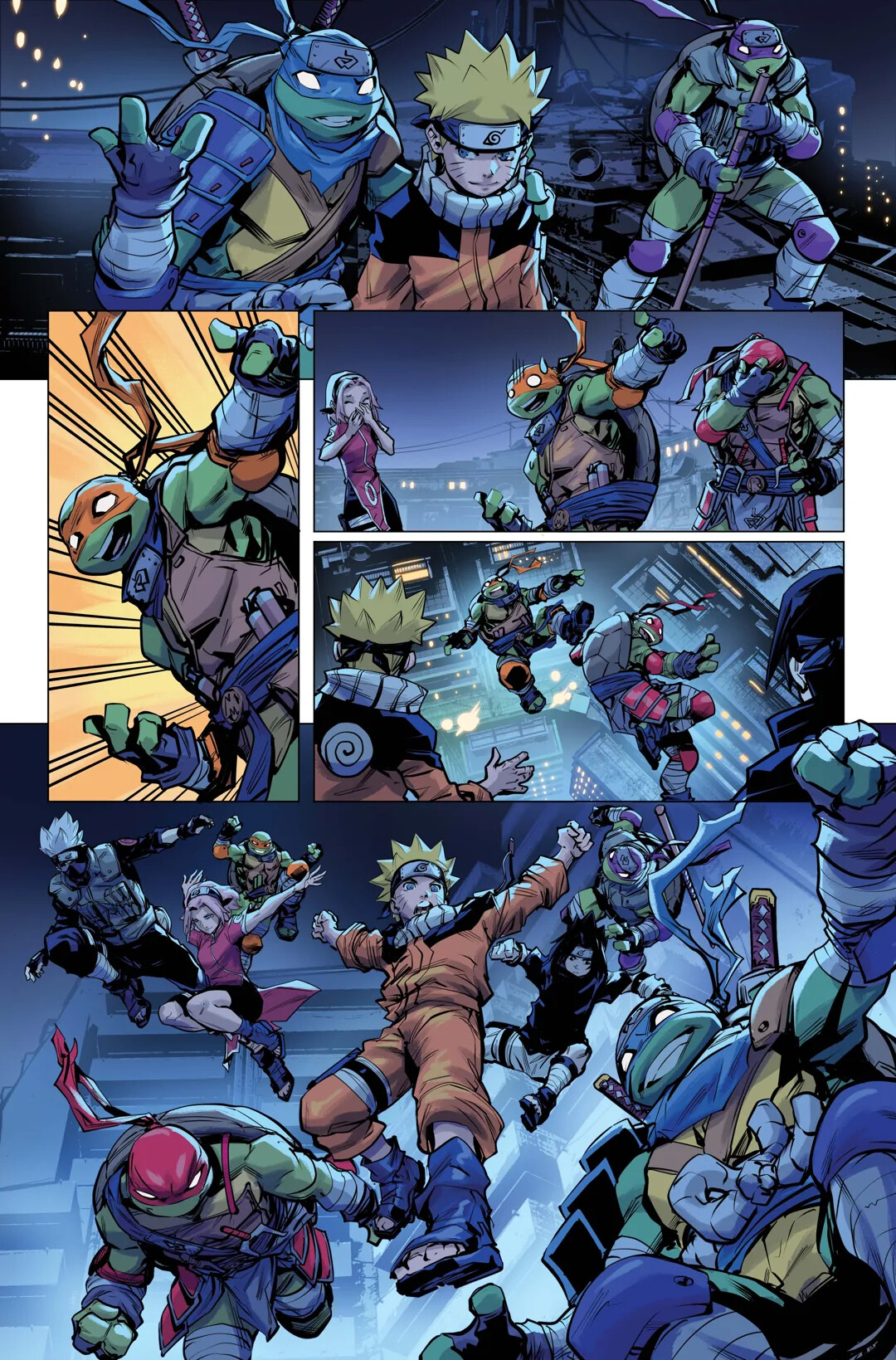 Подростки Мутанты Ниндзя Черепашки и Наруто, кадр № 13