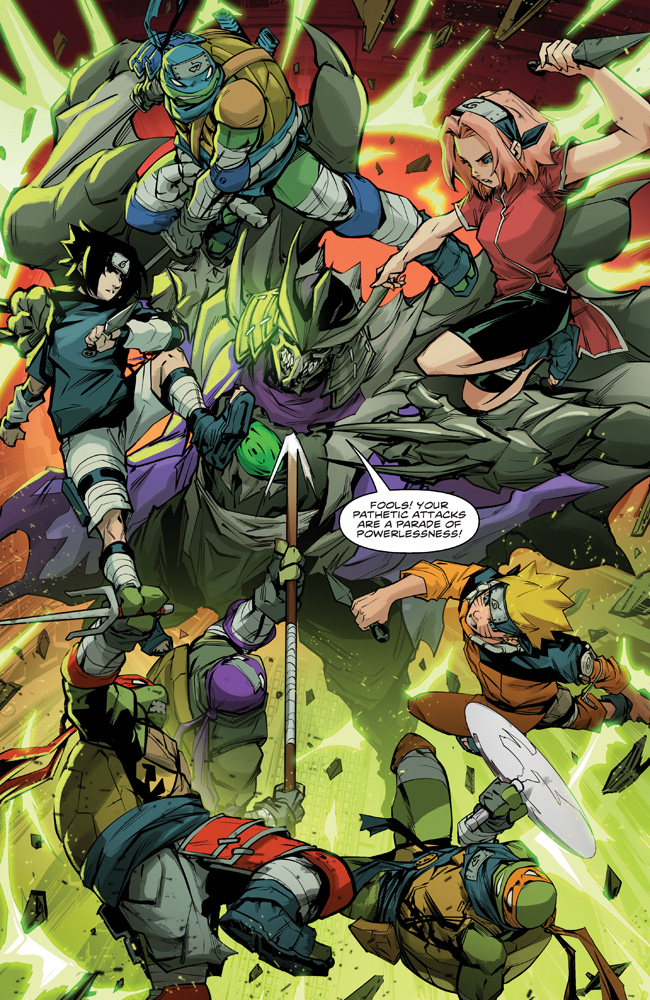 Подростки Мутанты Ниндзя Черепашки и Наруто, кадр № 15