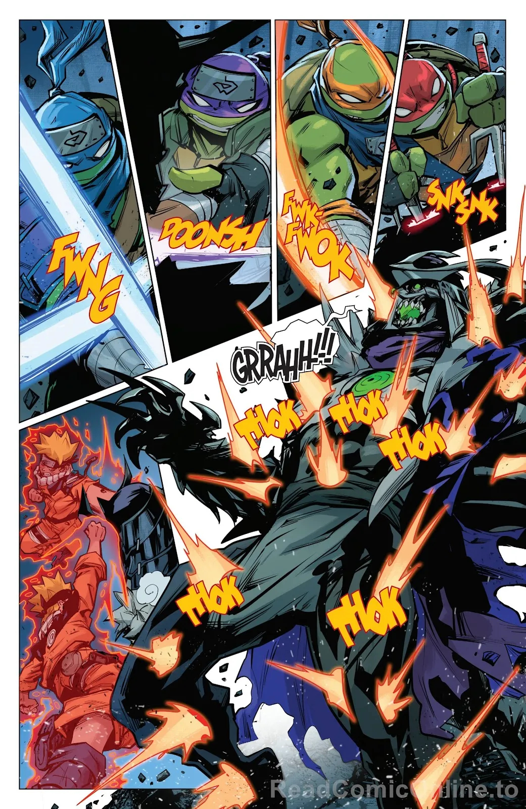 Подростки Мутанты Ниндзя Черепашки и Наруто, кадр № 23