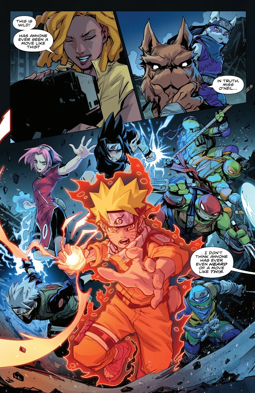 Подростки Мутанты Ниндзя Черепашки и Наруто, кадр № 24