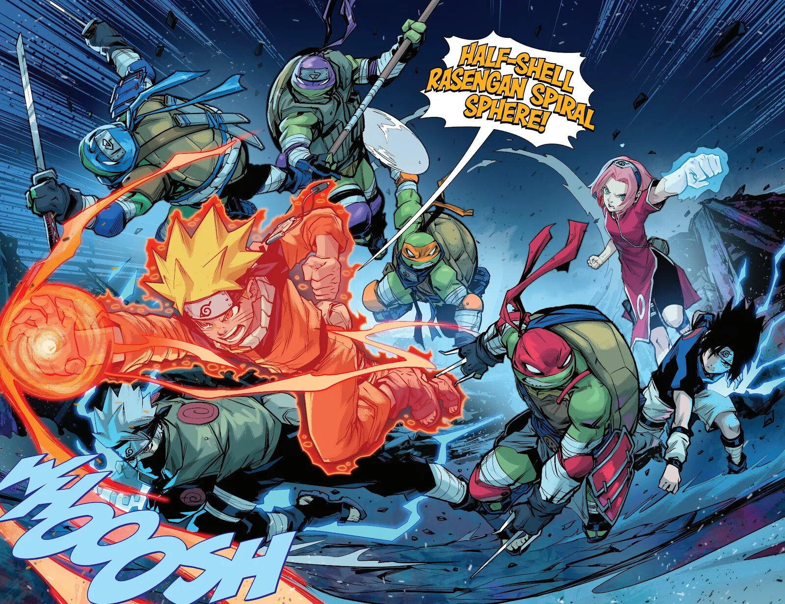 Подростки Мутанты Ниндзя Черепашки и Наруто, кадр № 25