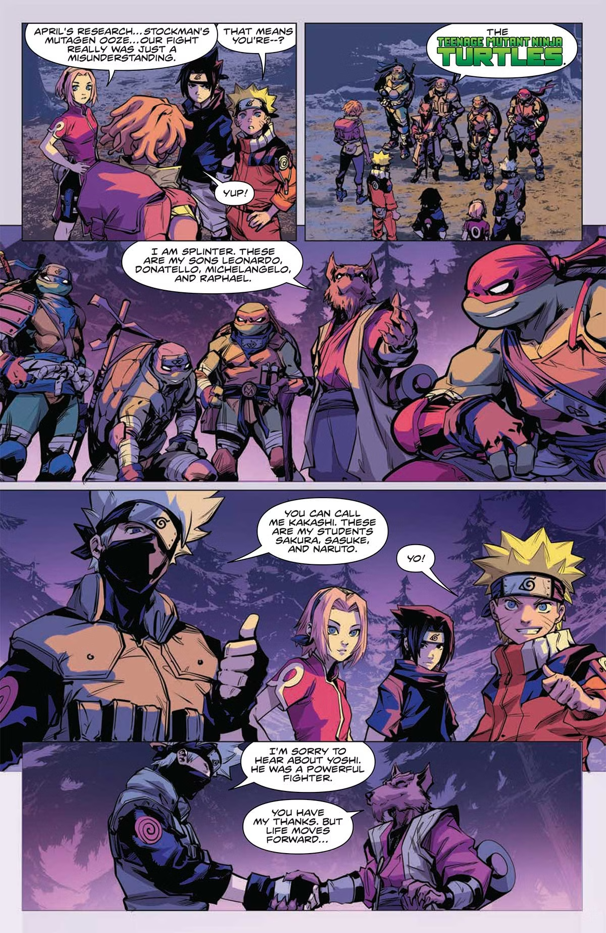 Подростки Мутанты Ниндзя Черепашки и Наруто, кадр № 9