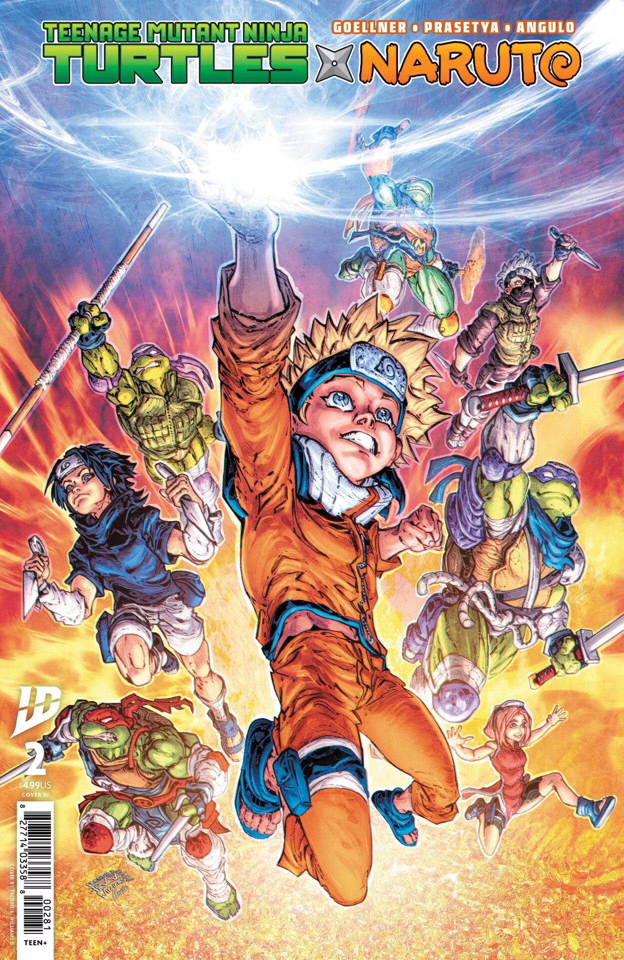 Подростки Мутанты Ниндзя Черепашки и Наруто, постер № 3