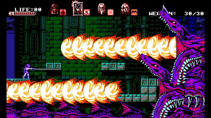 Кадры из игры Bloodstained: Curse of the Moon