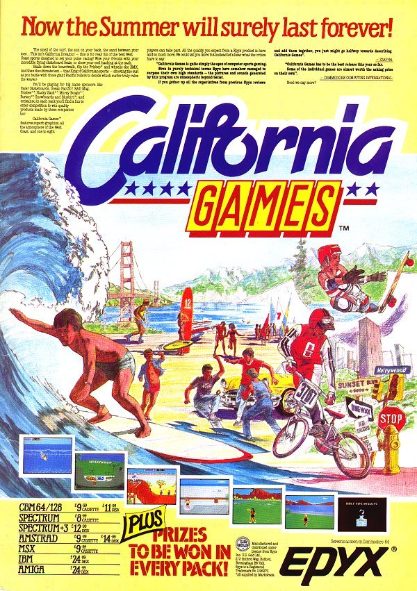 California Games, постер № 5