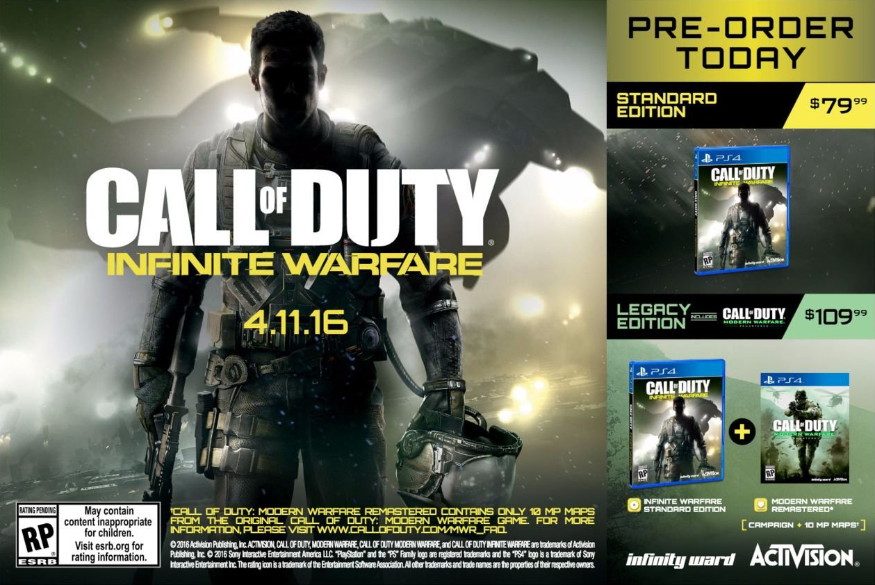 Call of Duty: Infinite Warfare, постер № 1