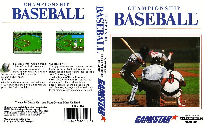 Championship Baseball, постер № 1