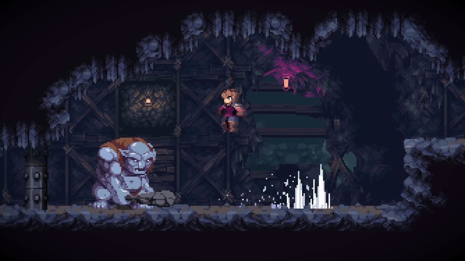 A house in the rift 0.7 4. Chasm игра. Chasm игра 2018. Chasm Metroidvania. Chasm игра Pixel Art.