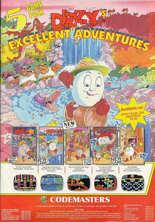 Dizzy's Excellent Adventures, постер № 3