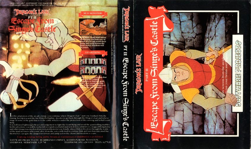 Dragon's Lair II: Escape from Singe's Castle, постер № 3