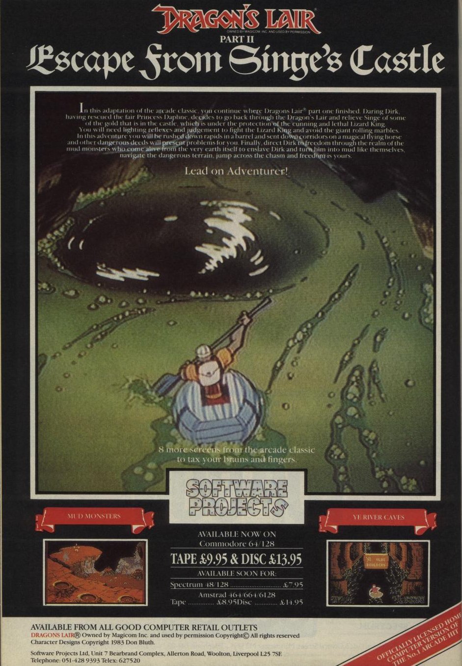 Dragon's Lair II: Escape from Singe's Castle, постер № 5