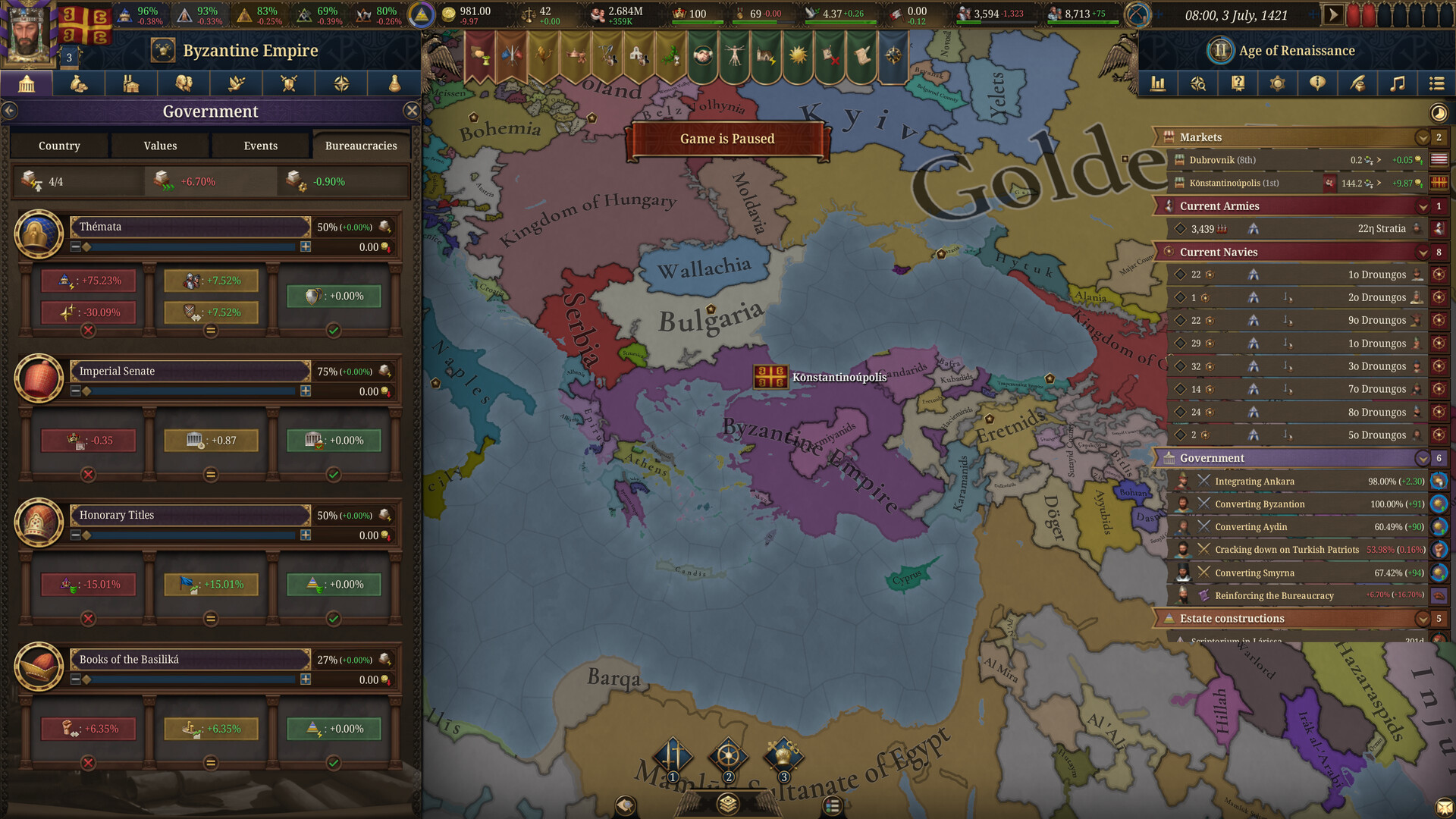Europa Universalis V: Fate of the Phoenix, кадр № 4