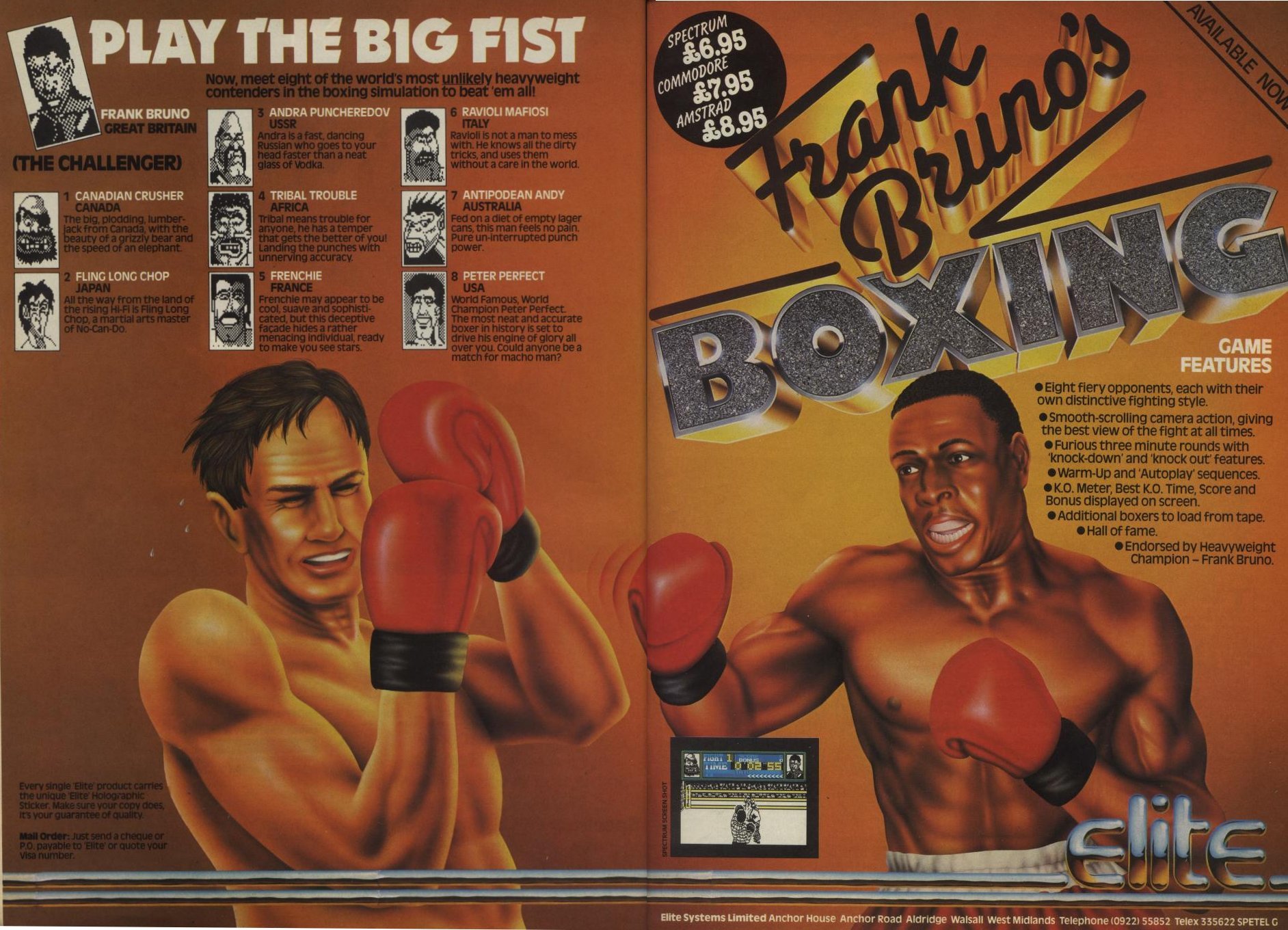 Frank Bruno's Boxing, постер № 7
