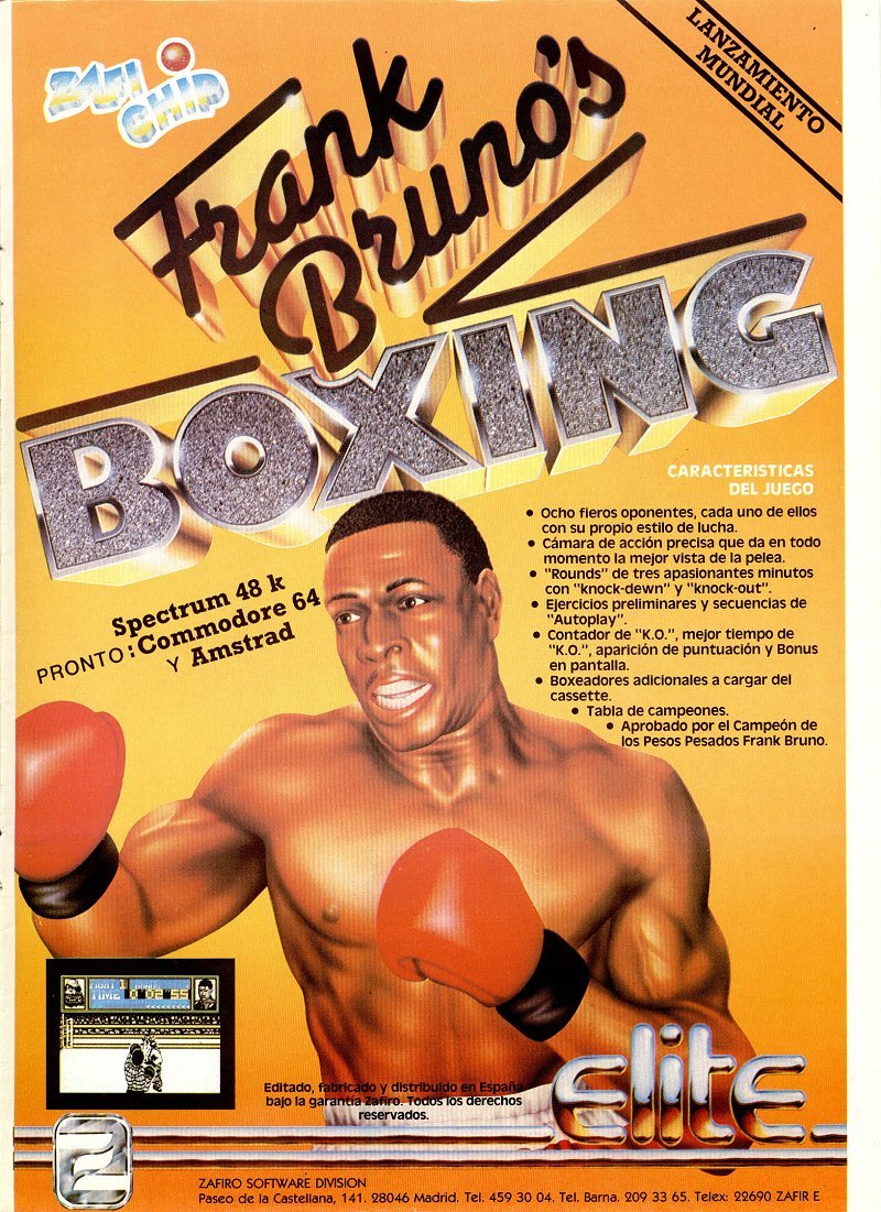 Frank Bruno's Boxing, постер № 8
