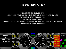 Hard Drivin', кадр № 1