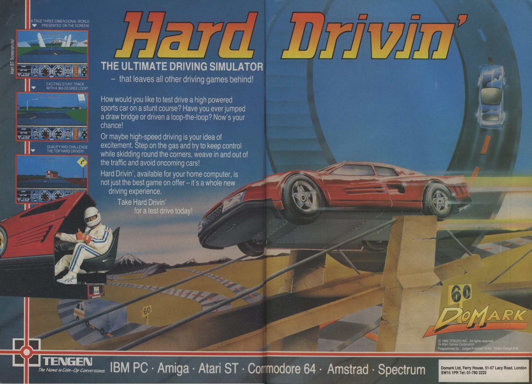 Hard Drivin', постер № 12