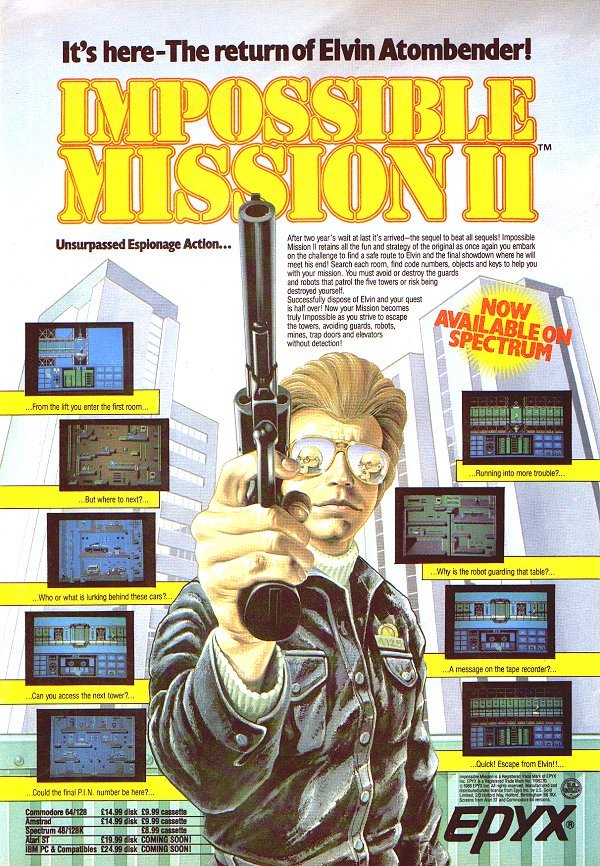 Impossible Mission II, постер № 4
