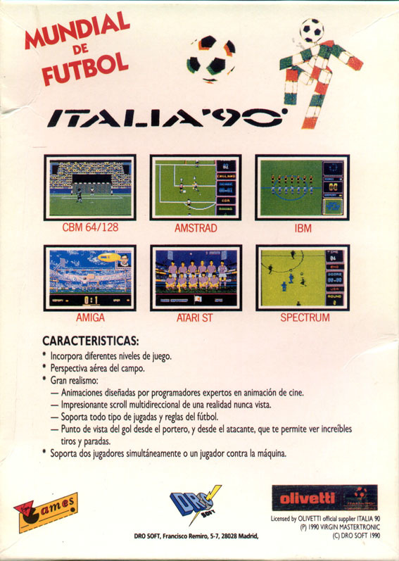 Italia '90 - World Cup Soccer, постер № 2