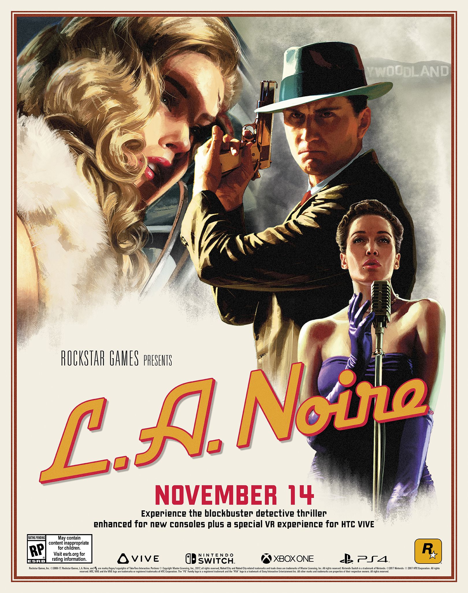 L.A. Noire: The VR Case Files, постер № 1