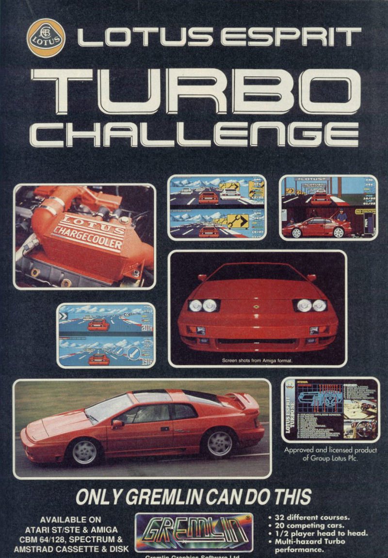 Lotus Esprit Turbo Challenge, постер № 4