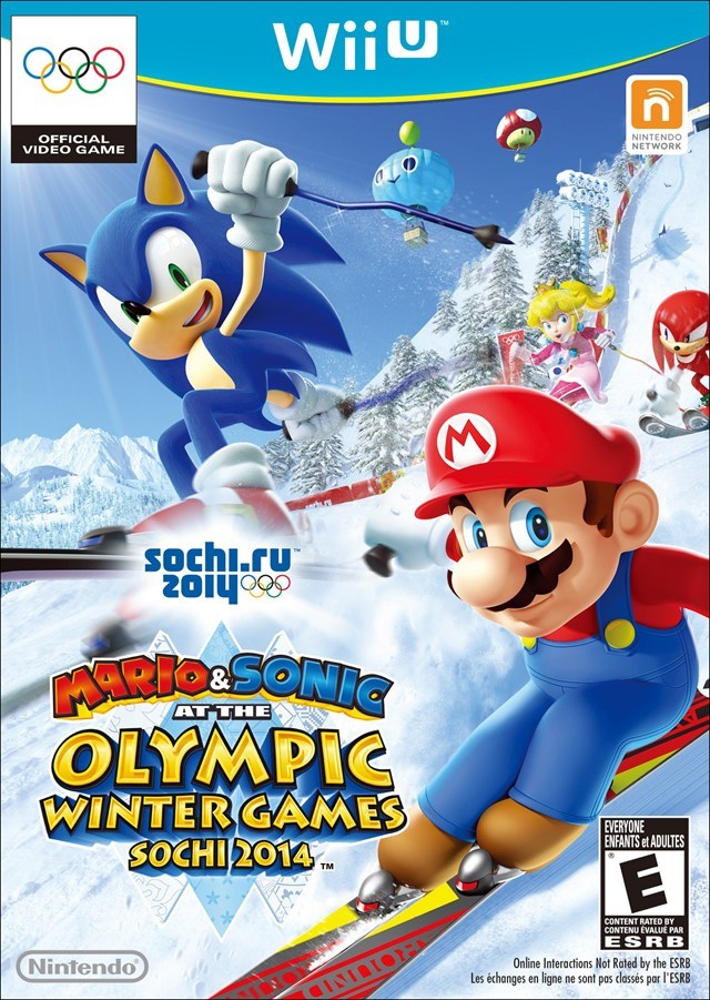 Марио и Соник на Олимпийских зимних играх 2014 в Сочи, постер № 1