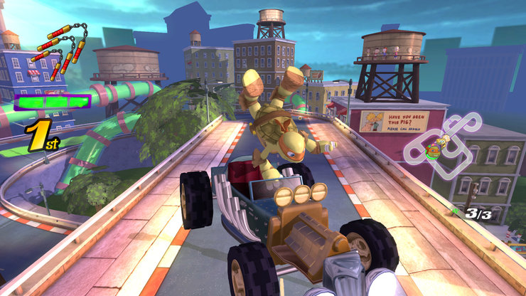 Кадры из игры Nickelodeon Kart Racers