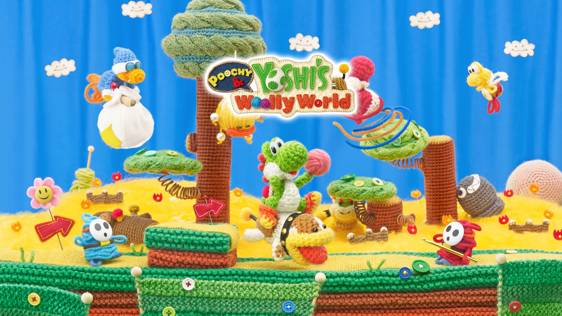 Poochy & Yoshi's Woolly World, постер № 1