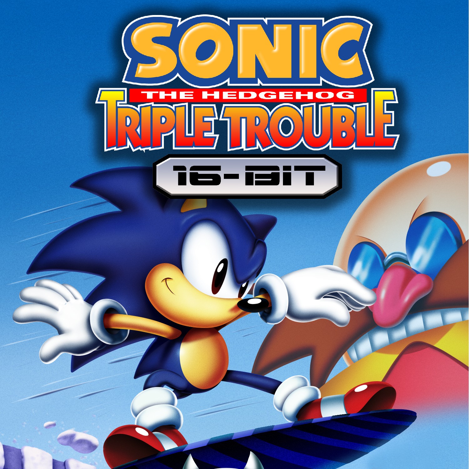 Sonic Triple Trouble 16-bit, постер № 1