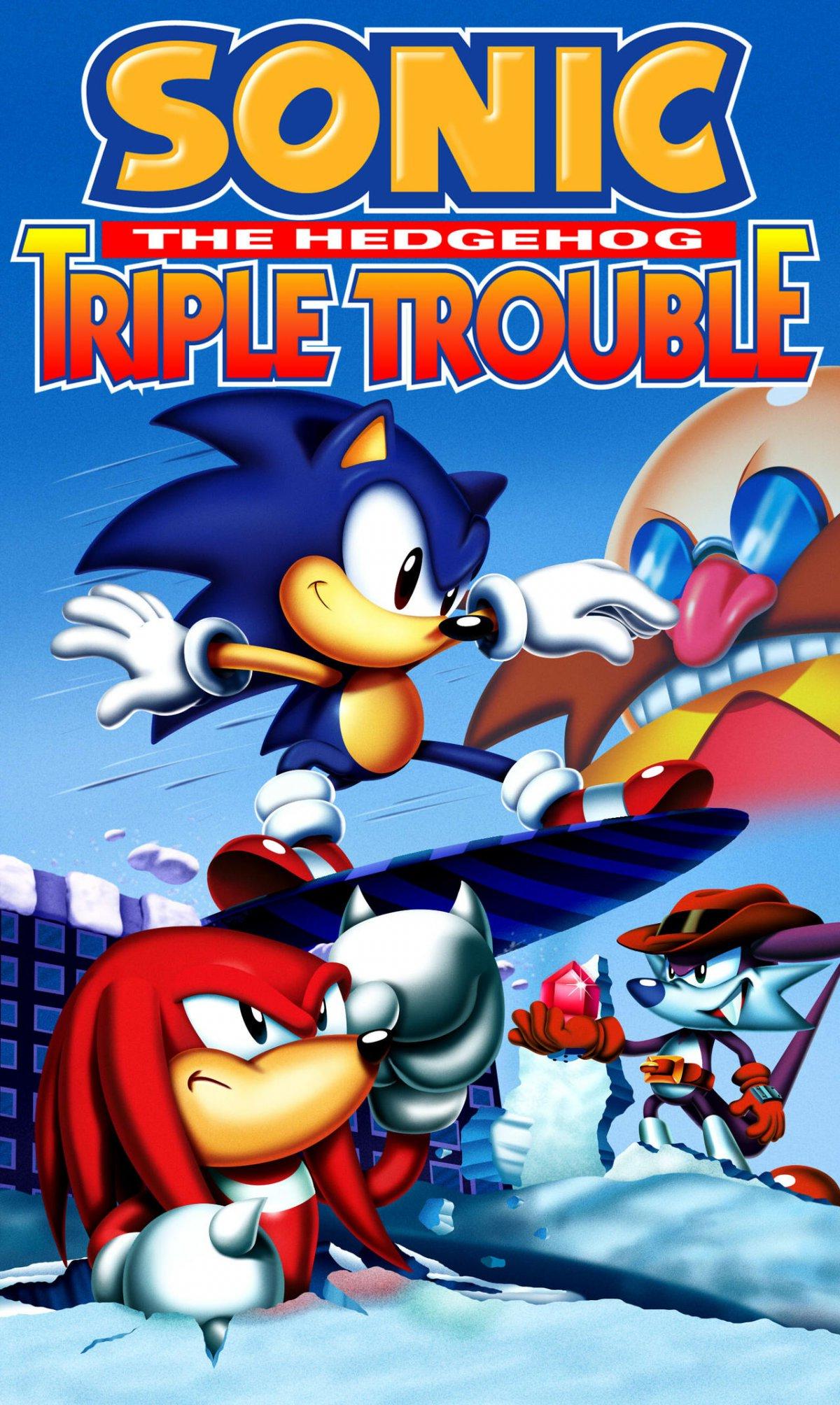 Sonic Triple Trouble 16-bit, постер № 2