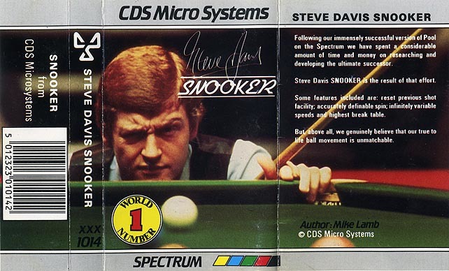 Steve Davis Snooker, постер № 1