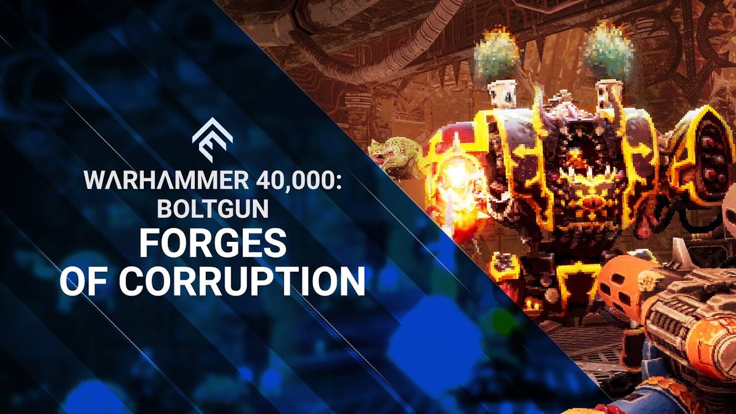 Кроваво-мясной угар Warhammer 40,000: Boltgun продолжится в дополнении Forges of Corruption