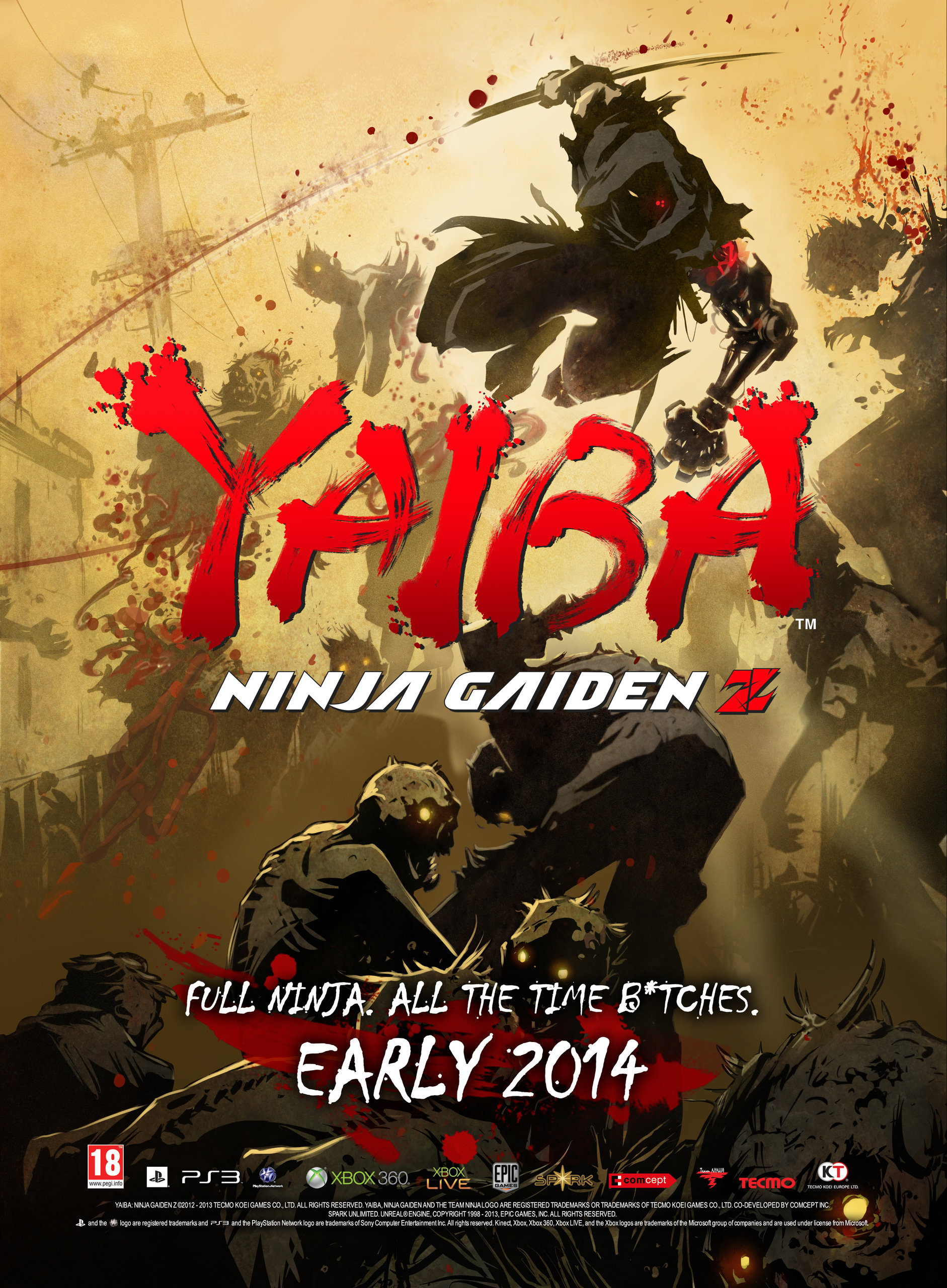 Yaiba: Ninja Gaiden Z, постер № 1