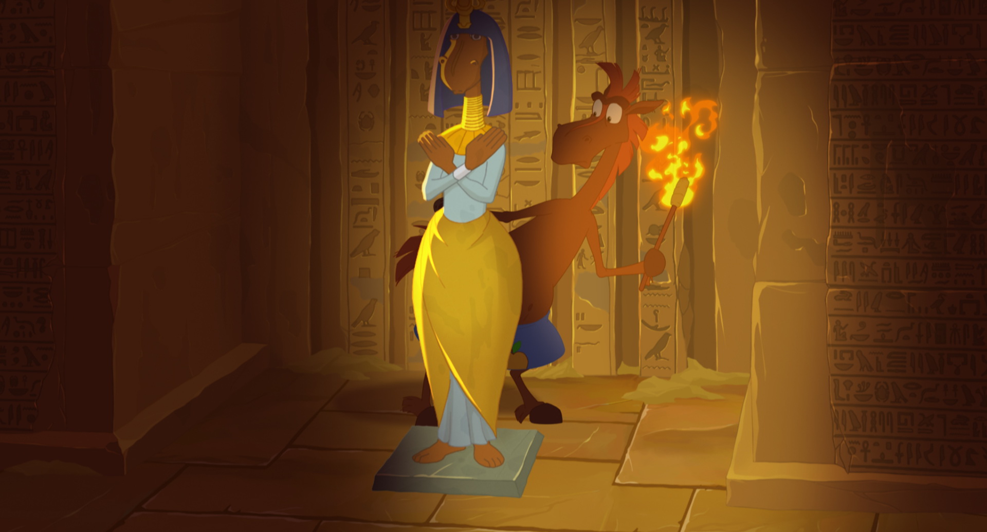 Три богатыря и принцесса Египта, кадр № 5