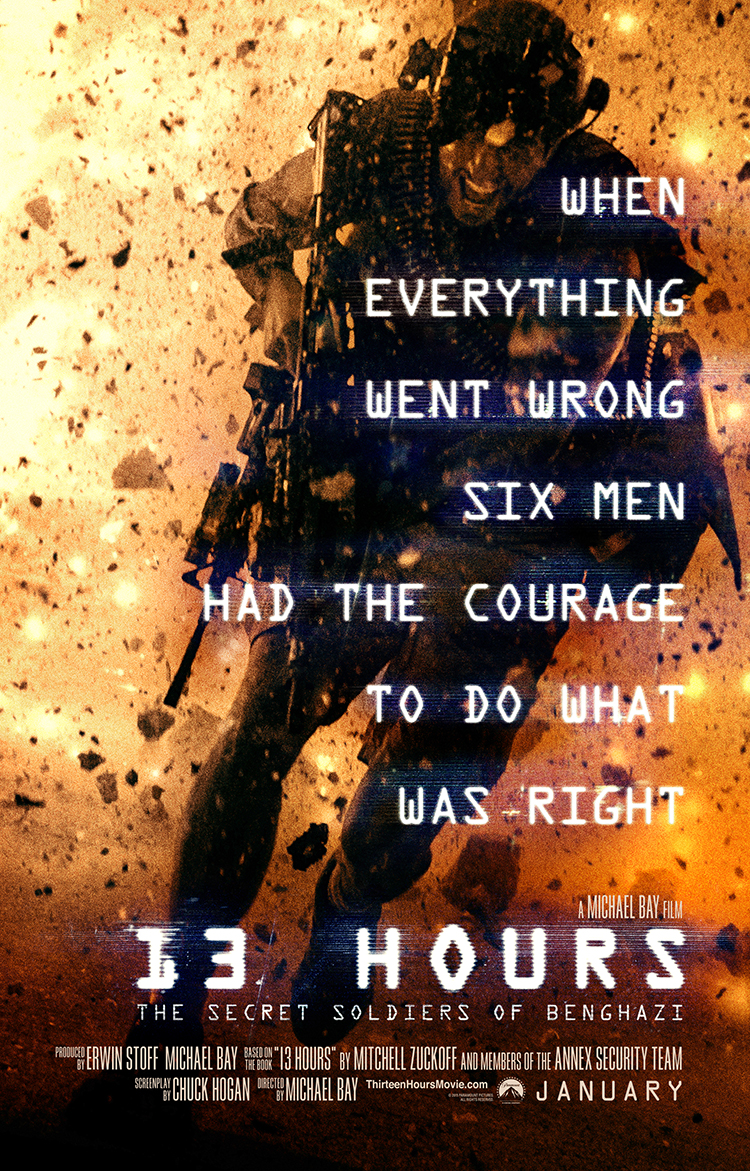 13 часов: Тайные солдаты Бенгази, постер № 1