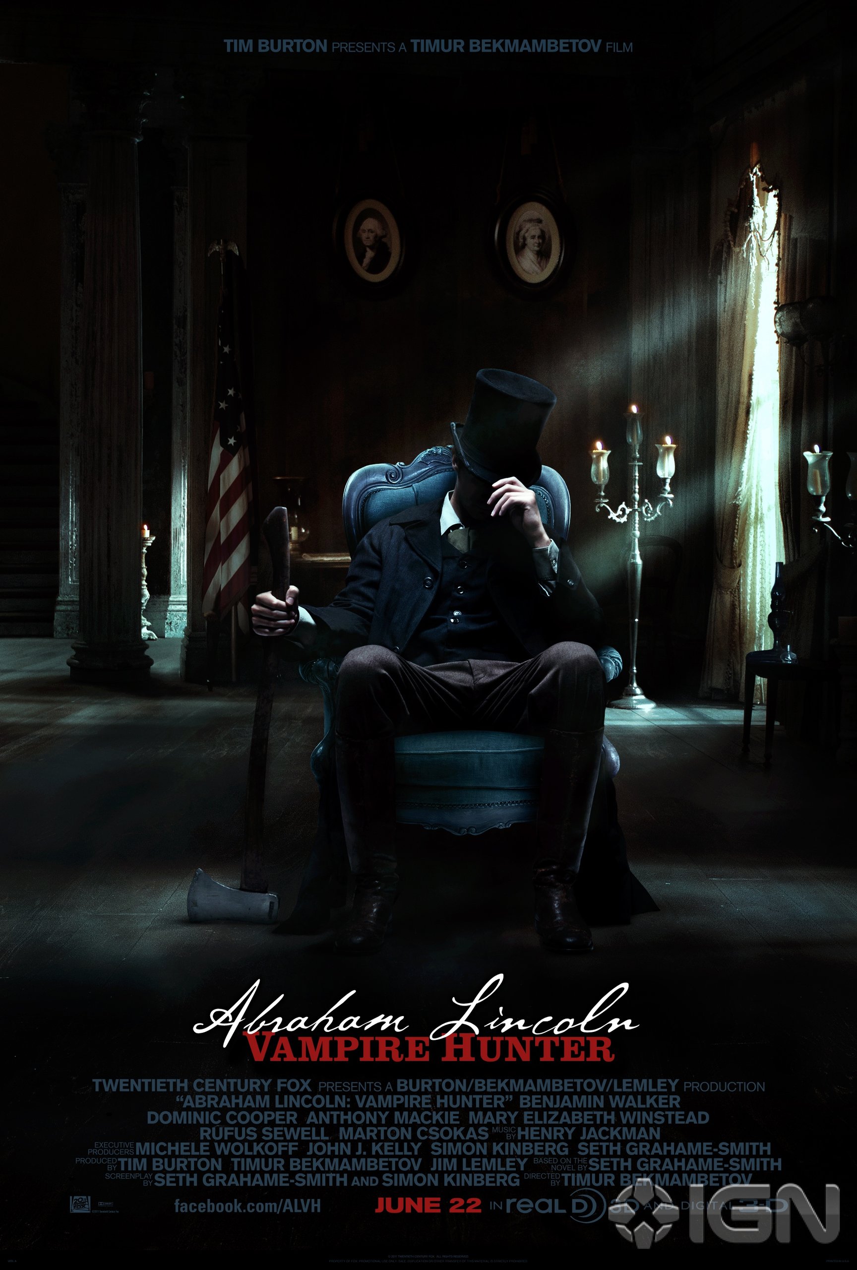 Президент Линкольн: Охотник на вампиров, постер № 2