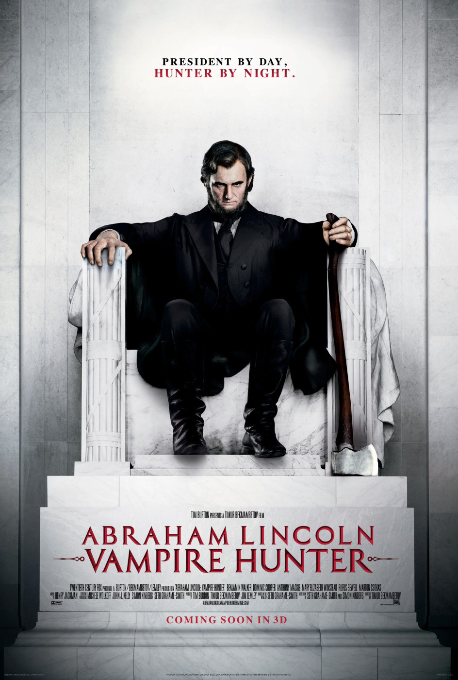 Президент Линкольн: Охотник на вампиров, постер № 3